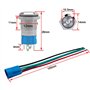 12V / 24V 3A Interrupteur à Bouton-Poussoir en Acier Inoxydable