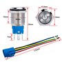 12V / 24V 5A Interrupteur à Bouton-Poussoir en Acier Inoxydable