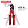 Pince à Sertir de Pêche 0.1mm-2.2mm Avec 100 Manchons à Anneau Double Canon en Aluminium - Kit Swager Pour Fil de Pêche