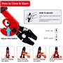 Pince à Sertir de Pêche 0.1mm-2.2mm Avec 100 Manchons à Anneau Double Canon en Aluminium - Kit Swager Pour Fil de Pêche