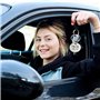 30PCS Porte Cles Etiquette, BetterJonny Porte-clés en Acier Inoxydable D’étiquettes D'identification Rondes Numérotées en Métal 