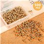 BetterJonny 15 x 4mm Or Punaises Tableau Liège Plastique Ronds Points de Têtes et Aiguilles en Acier