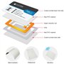 Lot de 40 cartes NFC vierges NTAG215 - Cartes de visite NFC réinscriptibles - Puce NFC blanche - 215 cartes - 504 octets de mémo