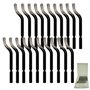 Lames d'outil d'ébavurage 20 pièces Lames de rechange rotatives BS1010 lames en acier de rechange Outils d'ébavurage à Main BS10
