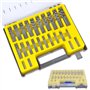 QLOUNI Kit de 150Pcs Forets Hélicoïdaux Forets HSS Titanium Micro Drill Micro Mèche Set Outils 0.4mm-3.2mm pour Bois