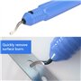 FOCCTS Outil d'ébavurage+10 lames rechanges 145 mm stylo ébavurage ebavureur ébavurer cuivre plastique aluminium acier Porte-out
