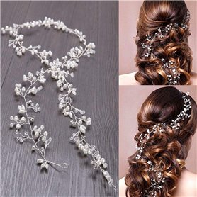 WOWOSS Bandeaux de Mariage Accessoires Cristaux et Strass pour Mariée Accessoires de Cheveux