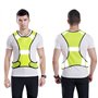 Gilet de Sécurité Réfléchissant Réglable Haute Visibilité pour la Course