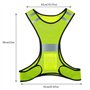 ZWOOS Gilet et Bracelet Réfléchissants, Gilet de Sécurité Réfléchissant Réglable Haute Visibilité pour la Course, Le Cyclisme et