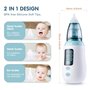 Aspirateur nasal bébé nettoyeur de nez électrique et dissolvant de cérumen avec 6 buses réutilisables po