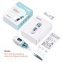 Mouche Bébé Electrique ,Aspirateur nasal bébé nettoyeur de nez électrique et dissolvant de cérumen avec 6 buses réutilisables po