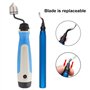A+Selected Ensemble d'outils d'ébavurage manuel – Poignée NG1000, poignée en acier RB1000, fraise conique BC1651 et 10 lames BS1