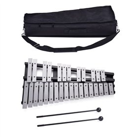 Glockenspiel Xylophone Taruor Xylophone pliable Cadre en bois Barres en aluminium Instrument de musique Cadeau avec sac de trans
