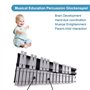 Glockenspiel Xylophone Taruor Xylophone pliable Cadre en bois Barres en aluminium Instrument de musique Cadeau avec sac de trans