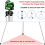 Niveau Laser Vert en 3 x 360 3D 12 Lignes avec Fonction 3° D'auto-Nivellement Auto-équilibrage du Niveau Laser Multifonctionnel 