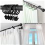 JJQHYC 40 Pièces Anneaux à Pince de Rideau en Metal 25 mm Anneaux pour Tringle à Rideaux Moderne et Elegant