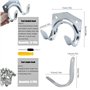 Porte-Outils Simple/Double en Fer pour Garage Remise Entrep