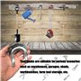 GZcaiyun 18 Pcs Crochets de Rangement, Porte Outils de Jardin Mural, Porte-Outils Simple/Double en Fer pour Garage Remise Entrep