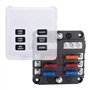 6 Voies Boîte à Fusibles - 12V Porte Fusible Voitur
