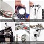 LiRiQi 185 Pcs Kit de Réparation de Montre, Ensemble d'outils de Barre de Ressort Professionnel, Outil de réparation, Ensemble D