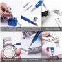 LiRiQi 185 Pcs Kit de Réparation de Montre, Ensemble d'outils de Barre de Ressort Professionnel, Outil de réparation, Ensemble D