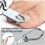 1 Pince À Bec Effilé Pour Rainure D'Ongle, 3 Coupe-Ongles Pour Manucure, Coupe-Ongles Pour Ongles Épais, Ongles Incarnés, Access