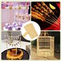 QFEHTHSK Bâtonnets De Guimauve 200 Pièces, Matériaux De Bricolage, Bâtons en Bois pour L'Artisanat, Brochettes Alimentaires, Bro