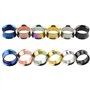 ZGDEIWGF Anneaux D'Expansion d'oreille De 12 Pièces, Extenseurs d'oreille Colorés, Extenseurs d'oreille À Double Évasement, Exte