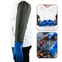 1 Paire De Gants De Protection Et 1 Masque De Protection, Gants En Caoutchouc Imperméables, Gants Résistants À La Chaleur, Gants