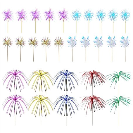 30 Pièces Décorations De Pompons De Cocktail