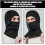 1 Capuche Résistante Au Froid Et 1 Paire De Gants Noirs, Capuche Chaude En Automne Et En Hiver, Équipement Extérieur Résistant A