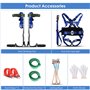 Helangel Crampons d'escalade avec ceinture de sécurité, outils de mise à niveau en cinq points, kit d'escalade, protection contr
