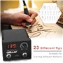 Helangel Kit Pyrogravure Bois,60W 31 Pcs Pyrograveur sur Bois Professionnel Machine à Pyrogravure 0-800°C Contrôle Kit Pyrogravu