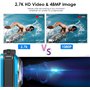 Helangel Appareil Photo Etanche Numérique,Full HD 2.7K 48MP Caméra sous-Marine Zoom Digital 16x Camera Etanche avec Double écran