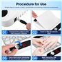 Gxpjycfob 80W Aspirateur Ongles Manucure Professionnelle, Aspirateur Manucure Poussiere Ongle avec Filtre et Roulement, Collecte