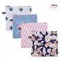 Xrten 4 Pièces Porte-Monnaie Femme Petit Pochette en Toile pour Protections Hygiéniques, Mouchoirs ou Maquillage Sac Organisateu