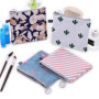 Xrten 4 Pièces Porte-Monnaie Femme Petit Pochette en Toile pour Protections Hygiéniques, Mouchoirs ou Maquillage Sac Organisateu