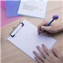 XLKJ 4 Pièces Porte Bloc A5, Planchettes à Pince et Porte-formulaires Porte Document Bloc avec Pince en Plastique pour Papier d'