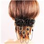 XLKJ Peigne à Cheveux Décoratif, Barrettes Vintage en Dentelle Rétro Gothique Épingle à Cheveux de Printemps pour Accessoires Ch