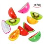 XLKJ 15 Pièces Taille-Crayon Manuel, Taille-Crayons de Forme en Fruit Taille-Crayon Mignon pour Fournitures de Papeterie