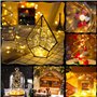 Frasheng Guirlande Lumineuse LED,15 Pack 20 LEDs 2M Guirlande en Cuivre,Guirlandes Lumineuses à Piles,Blanc Chaud Ambiance Lumiè