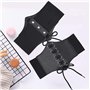 AISOO Corset élastique large pour femme et fille Ceinture pour Femme à Lacets Attachée Vintage en Cuir PU Corset Cadeaux pour Ce