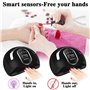 BEYAOBN 168W Lampe UV Sèche Ongles, Lampe à Ongles UV LED Séchoir à Ongles gel Professionnel Automatique portable, Séchage Rapid
