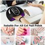 BEYAOBN 168W Lampe UV Sèche Ongles, Lampe à Ongles UV LED Séchoir à Ongles gel Professionnel Automatique portable, Séchage Rapid