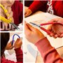3 Pièces Ciseaux à Boucle Ciseaux à Ouverture Automatique pour Petites Mains et Besoins Spéciaux pour Adulte et Enfants, 3 Coule