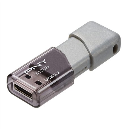 PNY Turbo Attache 3 Clé USB 3.2 Argenté 100 Mo/s 512 Go