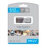 PNY Turbo Attache 3 Clé USB 3.2 Argenté 100 Mo/s 512 Go