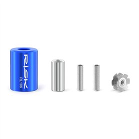 CYCEARTH Bike Star Outil de réglage d'écrou de fourche de vélo avec 1 écrou étoile et 1 vis de rechange pour tube de 2