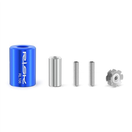 CYCEARTH Bike Star Outil de réglage d'écrou de fourche de vélo avec 1 écrou étoile et 1 vis de rechange pour tube de 2