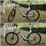2PCs Sangles Trilancer Réglables avec Revêtement Antidérapant pour Stabiliser Les Vélos avec Système Scratch pour Support à Vélo